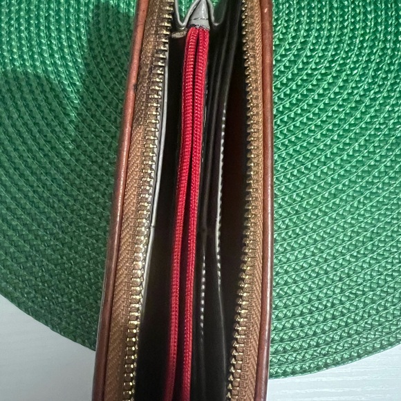 Dooney & Bourke Ostrich Wallet, Coach Leather & Canvas Wallet & Coach Dust Bag - Picture 7 of 12